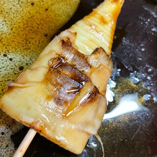 屋台の様な♪串刺し焼き竹の子、タレ